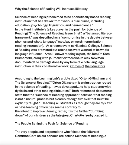 Science of Reading 