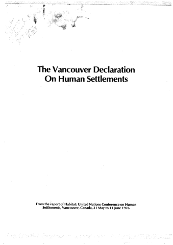 The Vancouver Action Plan